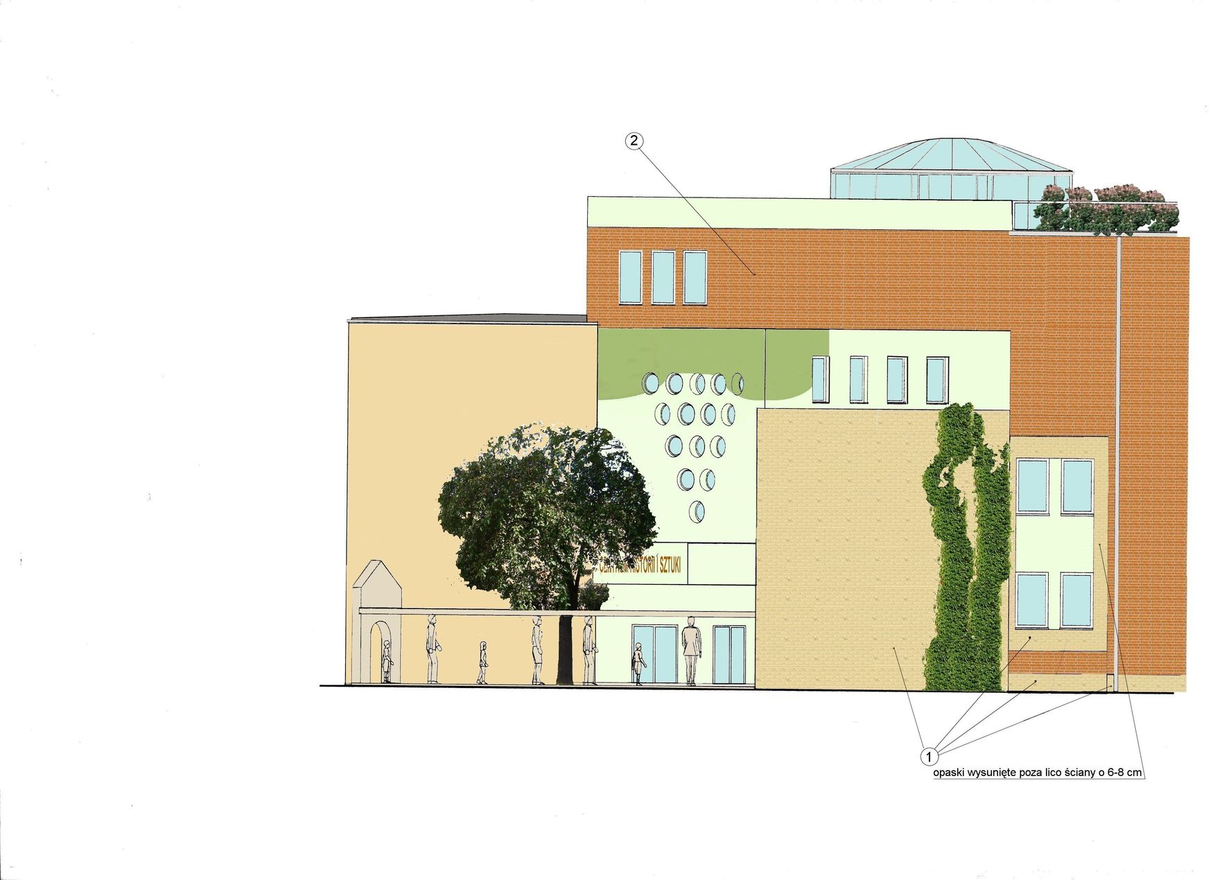 elewacja poł.- wschodn.. 2